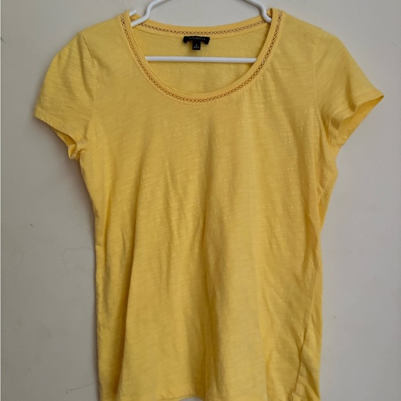TALBOTS PIMA COTTON CREWNECK TEE - SOLID
SIZE S yellow - Picture 3 of 5